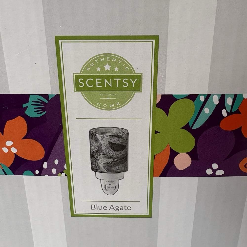 Scentsy "Blue Agate"  Mini Warmer Plug In -New in Box